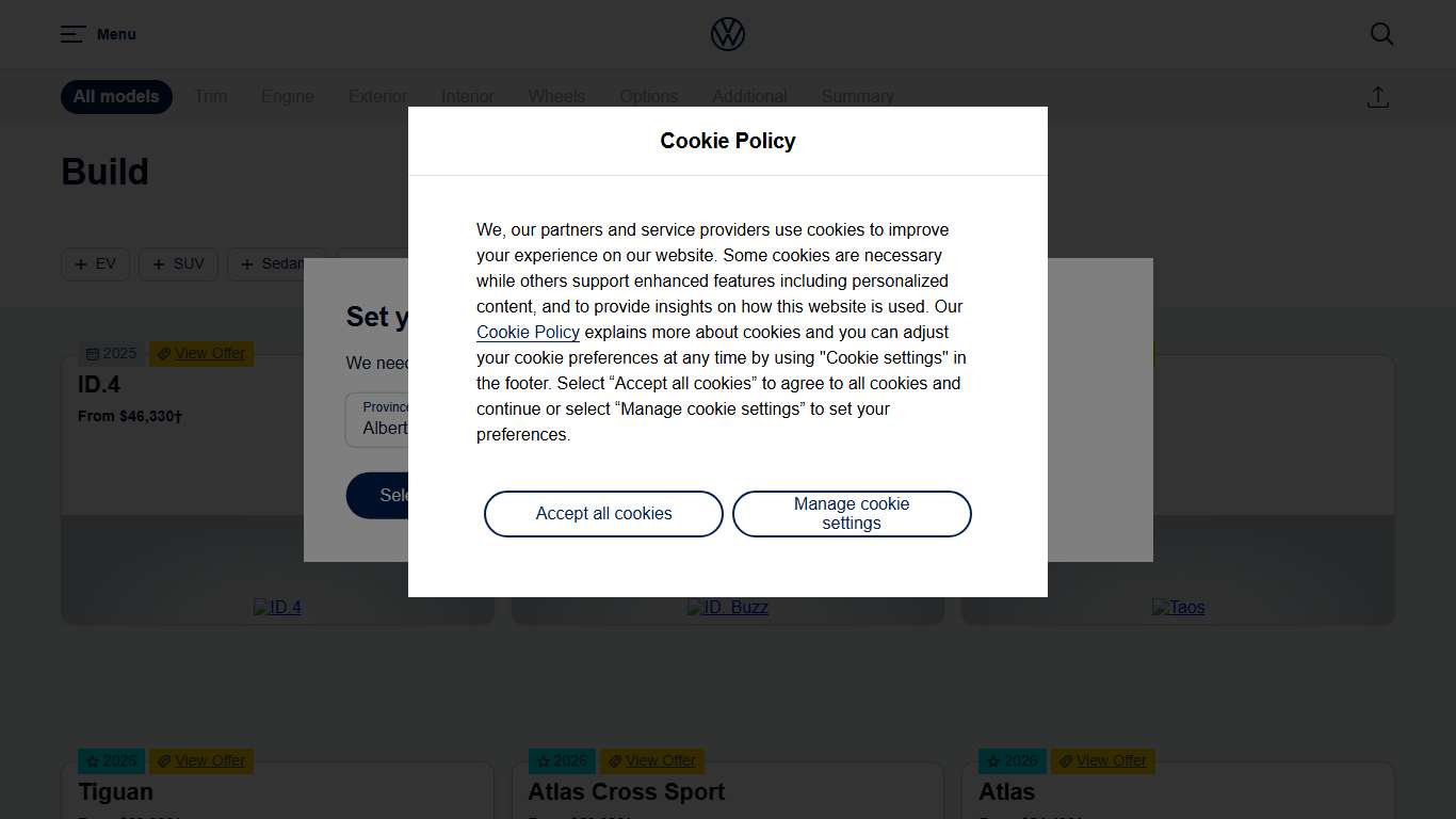 Build and Price VW Car Configurator Volkswagen Canada