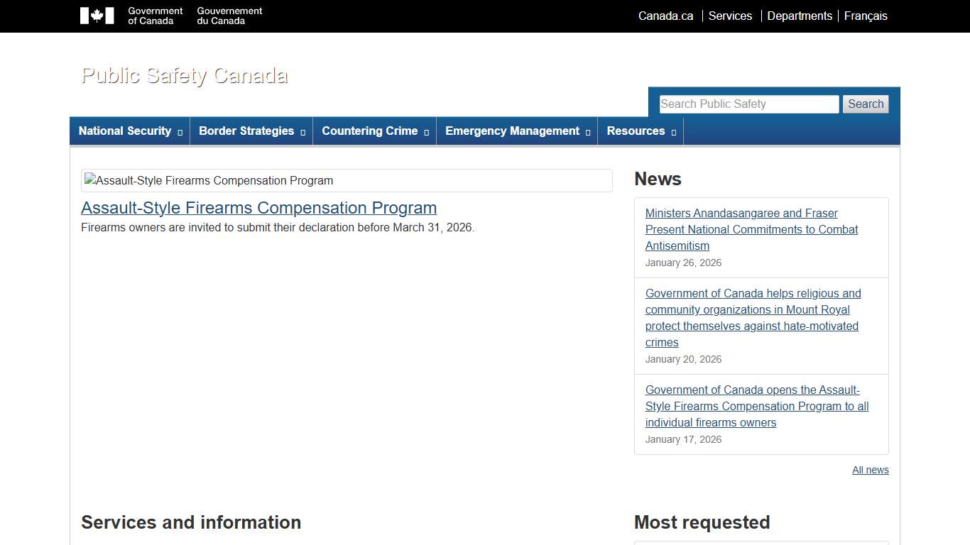 Public Safety Canada - Home