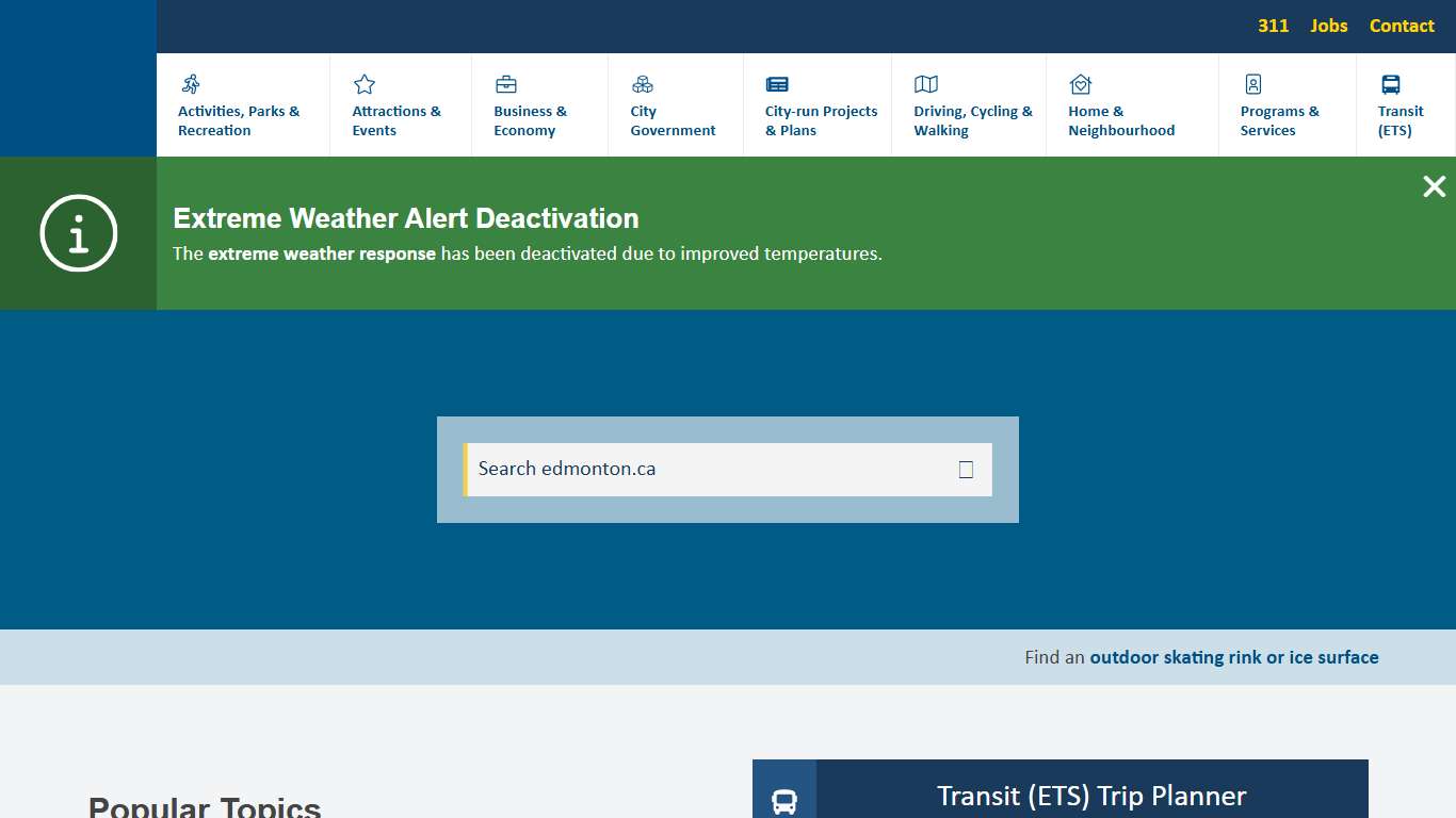 Home City of Edmonton